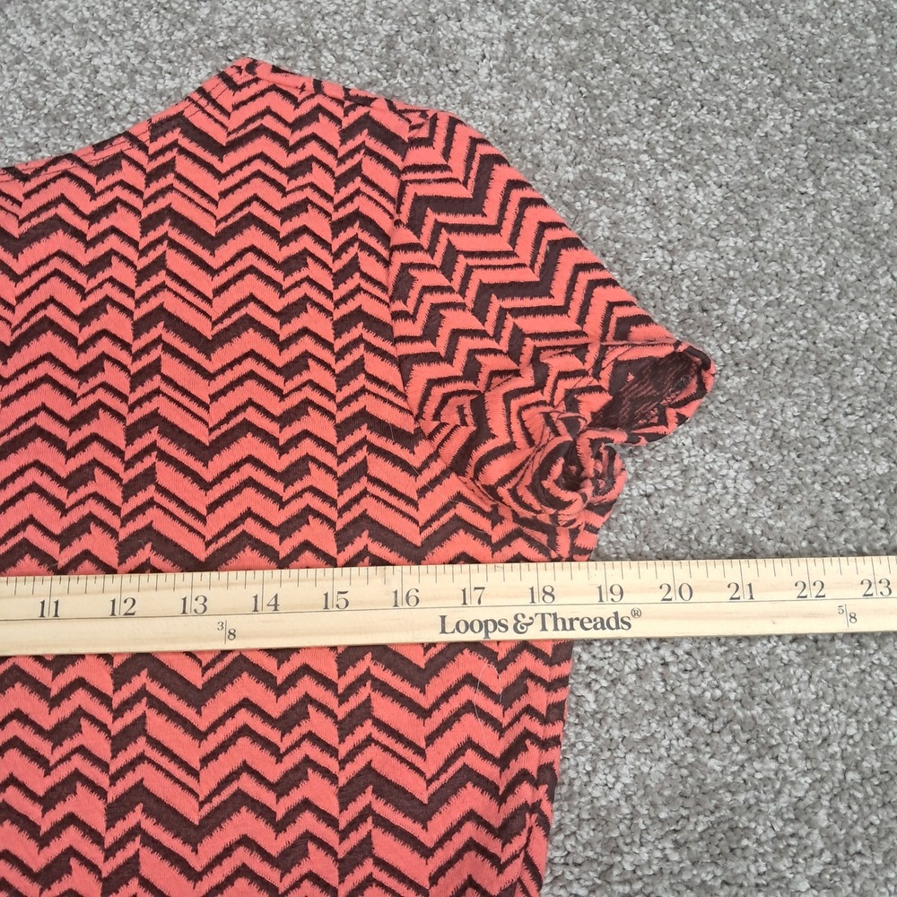 Allison Brittney Womens Chevron Fit and Flare Skater Dress 2 Pack Black Coral XL - Picture 12 of 13